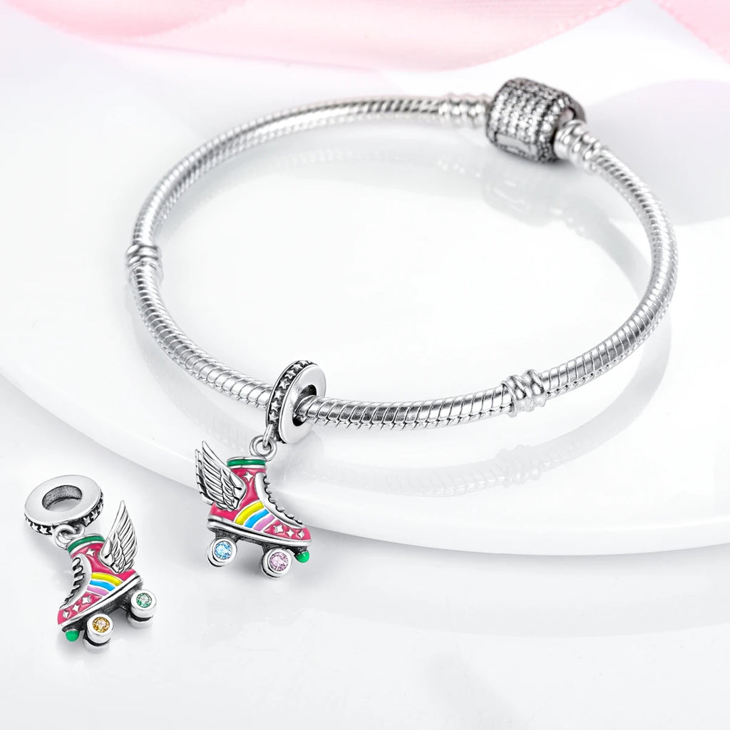 Silver Plated Charms Graduation Campus Mortarboard Beads Fit Original Pandora Bracelet Diy Pendants Jewelry Gift