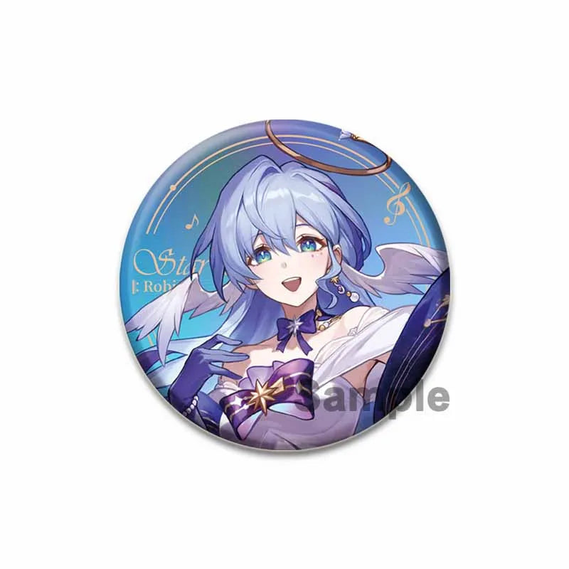 Honkai Star Rail Badge Himeko FuXuan Bailu Jingliu Topaz Game Figure Brooches Cosplay Cute Enamel Pins for Backpack Jewelry Gift