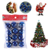 24PCS Christmas Balls Christmas Tree Ornaments Ball Xmas Hanging Tree Pendants Home Party Decor 2025 New Year Gift Noel Navidad