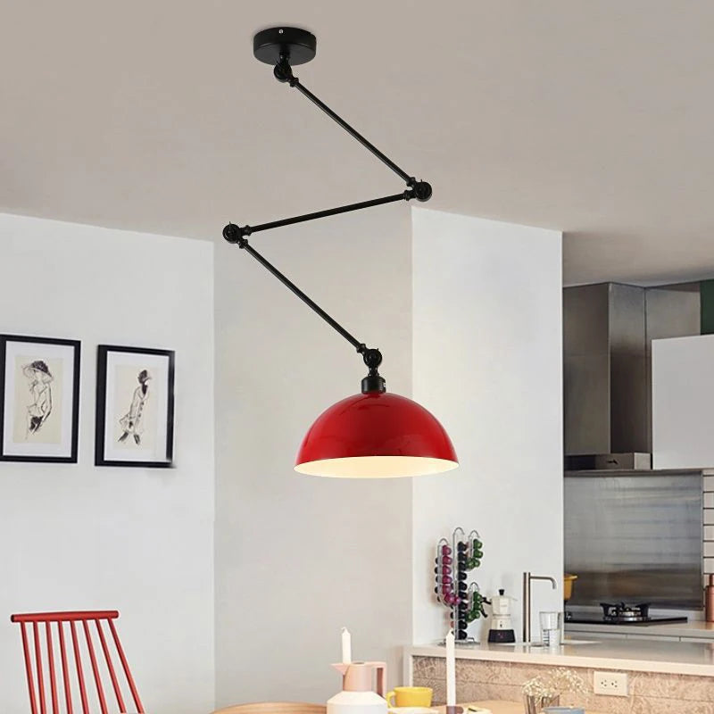 Modern Telescopic Pendant Light Metal Folding Multicolor Ceiling Lamp Fixture Dining Room Study Bar Rotatable Home Decor Lustres