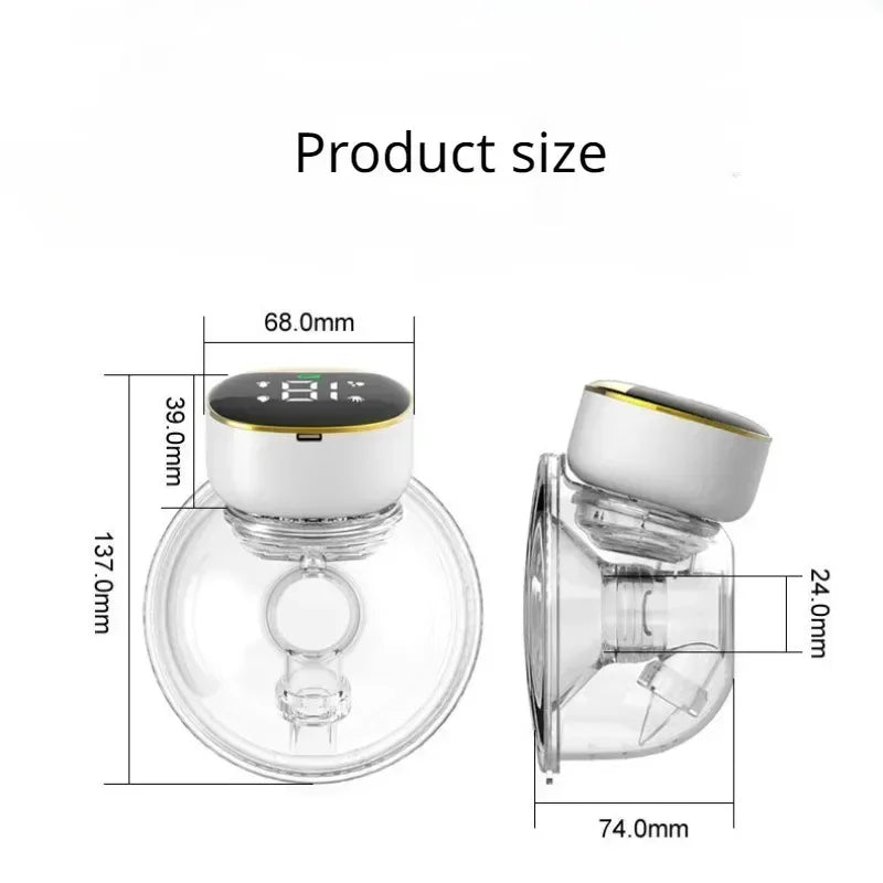 Wearable Breast Pump Double-sided Painless Electric Fully Automatic Integrated Breast Pump Hands-free and Portable Breastfeeding