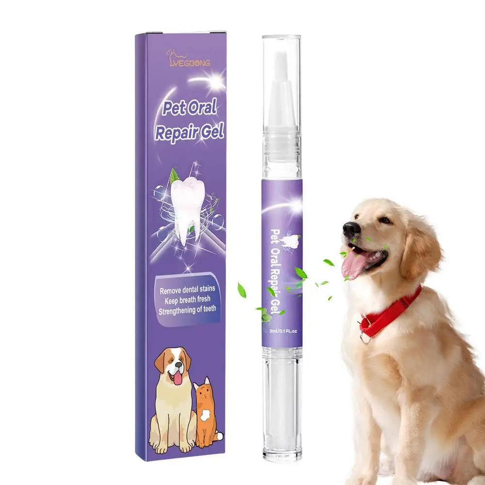 Pet Oral Repair Gel Tooth Repair Teeth Brushing Cleaner Natural Dogs Cats Toothpaste Gel Kitten puppy Breath Freshener supplies