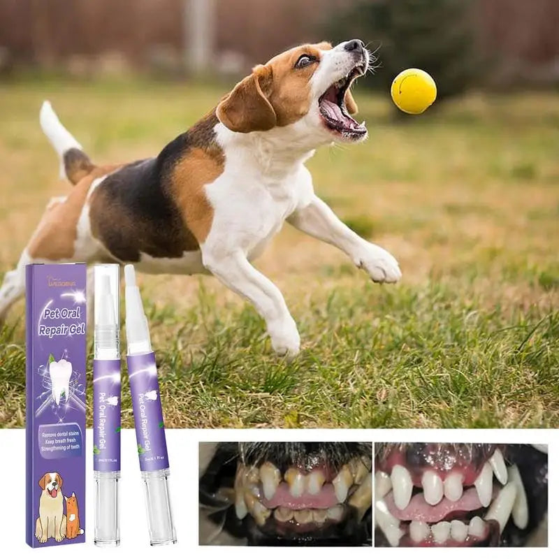 Pet Oral Repair Gel Tooth Repair Teeth Brushing Cleaner Natural Dogs Cats Toothpaste Gel Kitten puppy Breath Freshener supplies