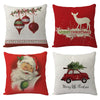 2025 New Year Christmas pillow case ,45x45cm, cushion cover home Christmas decoration pillow case