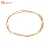 0.3MM 0.4MM 0.5MM 0.6MM 0.7MM 0.8MM 1MM 1.2MM 24K Gold Color Brass Make Shape Metal Wire High Quality Jewelry Accessories