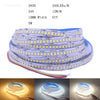 DC12V 24V Flexible Light 2835 240 leds/m 1/2/3/4/5m/lot 10mm PCB  1200 LEDs Strip tape CCT White Warm White Neutral white 4000K