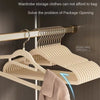 5-pcs Plush clothes hanger for home use, non marking, anti slip, ultra-thin, dry and wet dual-use