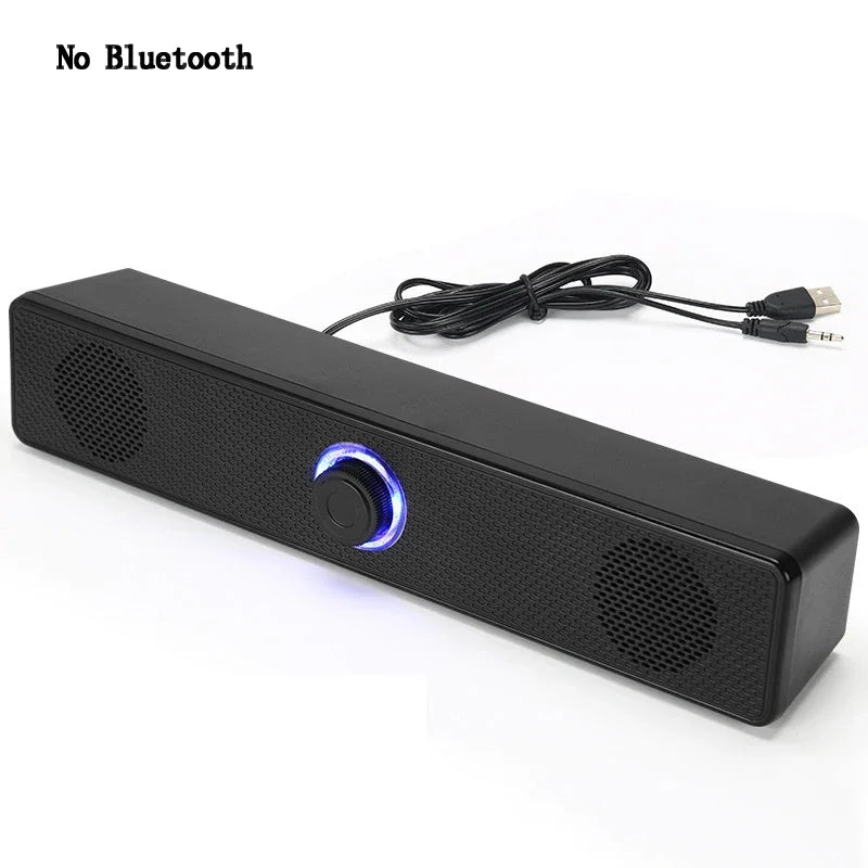 Home Theater Bluetooth Speaker Wired and Wireless Soundbar USB Powered Soundbar for TV Pc Laptop Gaming Surround Audio System