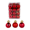 3cm 24PCS Gold Sliver Red Christmas Ball Ornaments 2023 New Year Party Small Baubles Xmas Tree Pendants Merry Christmas Decor