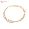 0.3MM 0.4MM 0.5MM 0.6MM 0.7MM 0.8MM 1MM 1.2MM 24K Gold Color Brass Make Shape Metal Wire High Quality Jewelry Accessories