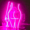 Sexy Lady Neon Sign Woman Body Pink Led Lights USB Powered Wall Light Up Signf For Home Bedroom Party Bar Night Club Room Decor