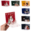 3d Pop Up Greeting Cards With Envelope Friend Family Blessing Postcard For Holiday Birthday New Year Christmas Gifts Xmas Decor