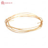 0.3MM 0.4MM 0.5MM 0.6MM 0.7MM 0.8MM 1MM 1.2MM 24K Gold Color Brass Make Shape Metal Wire High Quality Jewelry Accessories