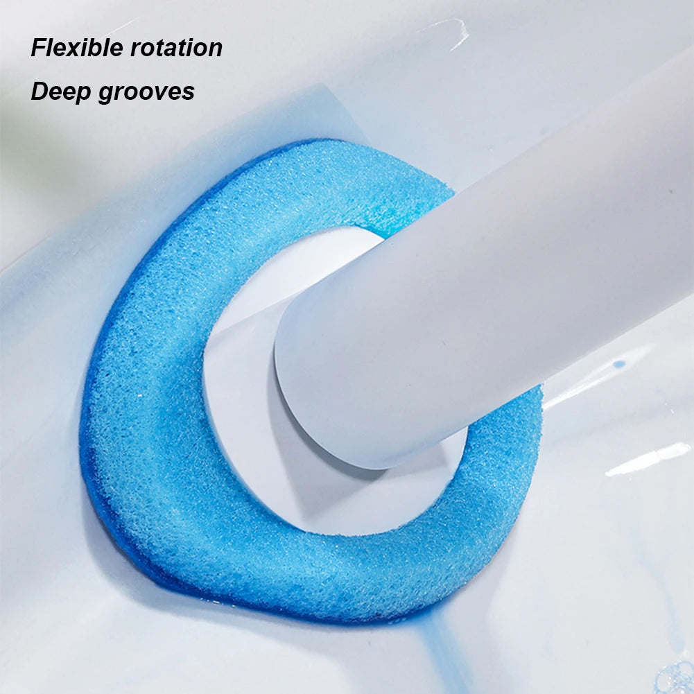 Toilet Brush with Long Handle Wall-mounted Bathroom Cleaning Tools Eco-Friendly Disposable Brush Head WC Cleaner Brush Scrubber