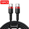 Baseus-USB C to USBC Cable, PD Fast Charging Cable, MacBook, Samsung, Xiaomi Phone, 2M Quick Charge, 3.0 A, Type C, 100W