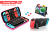 For Switch Case Compatible with Nintendo Switch, 9 in 1 Accessories kit with Carrying Case, Dockable Protective Case