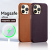 Official Leather Case with MagSafe for Apple iPhone 15 14 Pro Max 13 12 13pro Original Magnet Magnetic Charging i Phone Cover