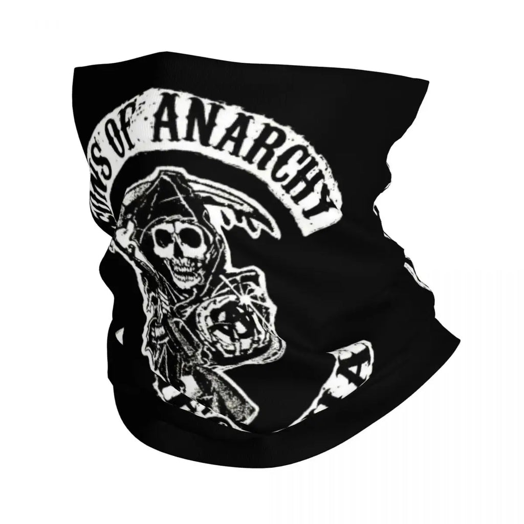 Custom TV Show Sons Of Anarchy Bandana Neck Warmer Men Women Winter Ski Hiking Scarf Gaiter Face Cover