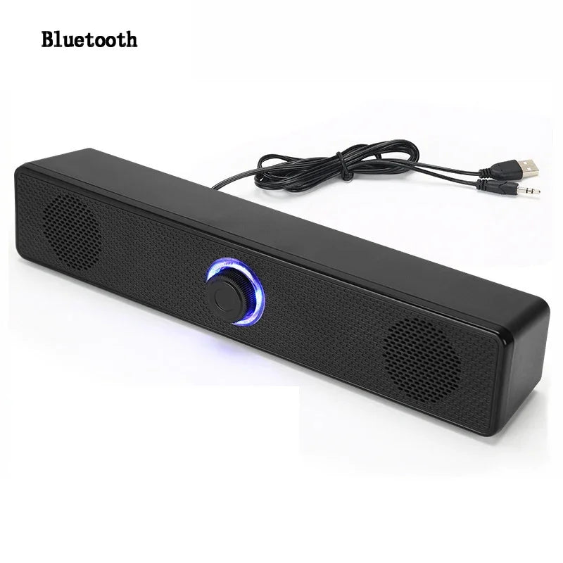 Home Theater Bluetooth Speaker Wired and Wireless Soundbar USB Powered Soundbar for TV Pc Laptop Gaming Surround Audio System