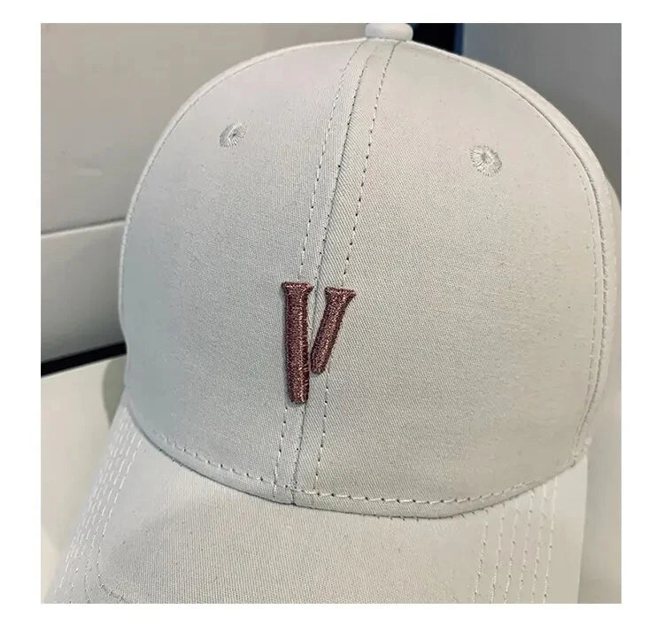 Letters Baseball Cap WOMEN'S MEN'S Hat Lovers' Hat Embroidered Sun Block Hat Fishing Outdoor Hat