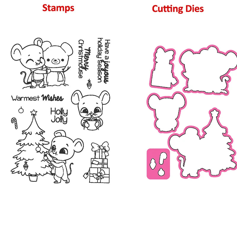 Clearance Stamps Cute Animals Merry Christams Transparent Clear Stamps for DIY Scrapbooking Paper Cards Link 4