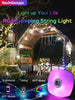 Nachtlampje Camping String Light LED Rechargeable Strip Outdoor Waterproof    Smart APP Atmosphere Lamp Decor for Garden Tent