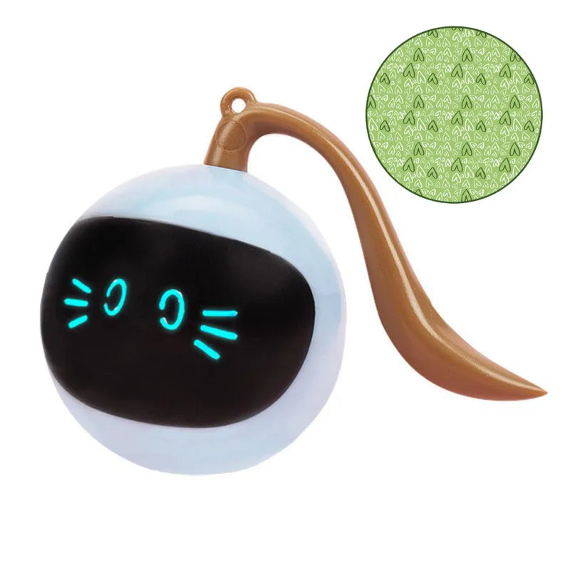 Smart Ball Cat Toy Automatic Moving Bouncing Rolling Ball for Indoor Cat Kitten Catching Exercise Ball Undercover Mouse Cat Toys