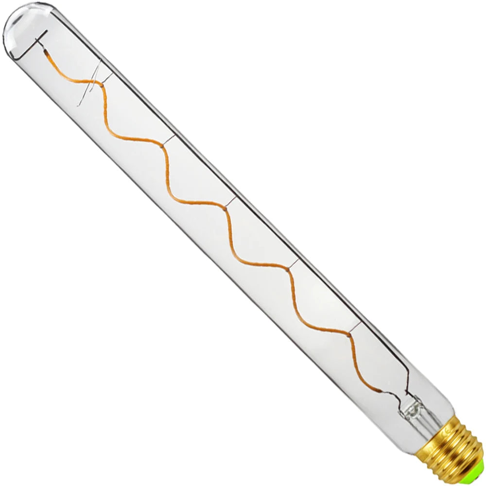 TIANFAN Long Led Bulb 300mm T32 Spiral Filament 4W Dimmable Edison Bulb Specialty Decorative Light Bulb 110V 220V