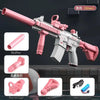 Summer Hot M416 With lighting Water Gun Electric Pistol Shooting Toy Full Automatic Summer Beach Shoot Toy For Boys Girls Gift