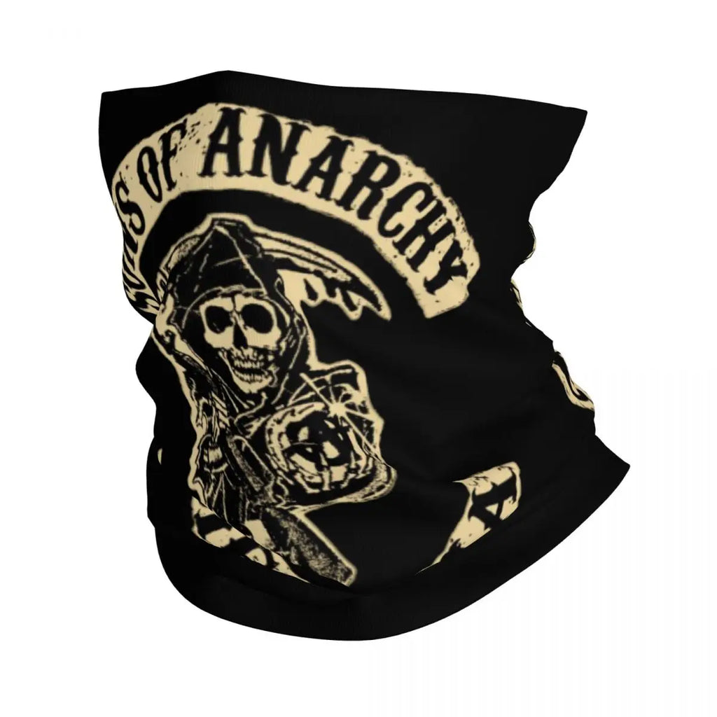 Custom TV Show Sons Of Anarchy Bandana Neck Warmer Men Women Winter Ski Hiking Scarf Gaiter Face Cover