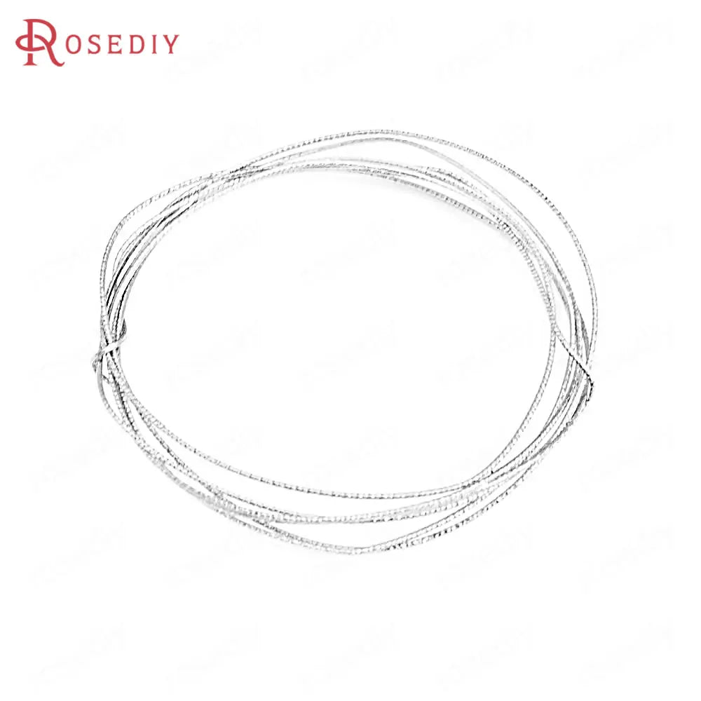 0.3MM 0.4MM 0.5MM 0.6MM 0.7MM 0.8MM 1MM 1.2MM 24K Gold Color Brass Make Shape Metal Wire High Quality Jewelry Accessories