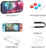 For Switch Case Compatible with Nintendo Switch, 9 in 1 Accessories kit with Carrying Case, Dockable Protective Case