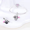 Silver Plated Charms Graduation Campus Mortarboard Beads Fit Original Pandora Bracelet Diy Pendants Jewelry Gift