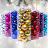 24PCS Christmas Balls Christmas Tree Ornaments Ball Xmas Hanging Tree Pendants Home Party Decor 2025 New Year Gift Noel Navidad