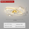 Modern Minimalist Ceiling Lamps For Living Room Fan Lights Intelligent Home Bedroom Restaurant Silent Fan Pendant Light Fixtures