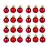 3cm 24PCS Gold Sliver Red Christmas Ball Ornaments 2023 New Year Party Small Baubles Xmas Tree Pendants Merry Christmas Decor