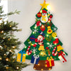 DIY Felt Christmas Tree with Light Christmas Decor for Home 2024 Navidad Christmas Ornaments Xmas Natal Noel Gifts New Year 2025