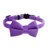 Suede Collar Bow Wear-resistant Lovely Comfortable Collar Collar Bell Velvet Dog Cat Small Adjustable Y5J7