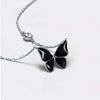 Summer 925 sterling silver black butterfly necklace female exquisite clavicle chain temperament pendant gifts to friends jewelry