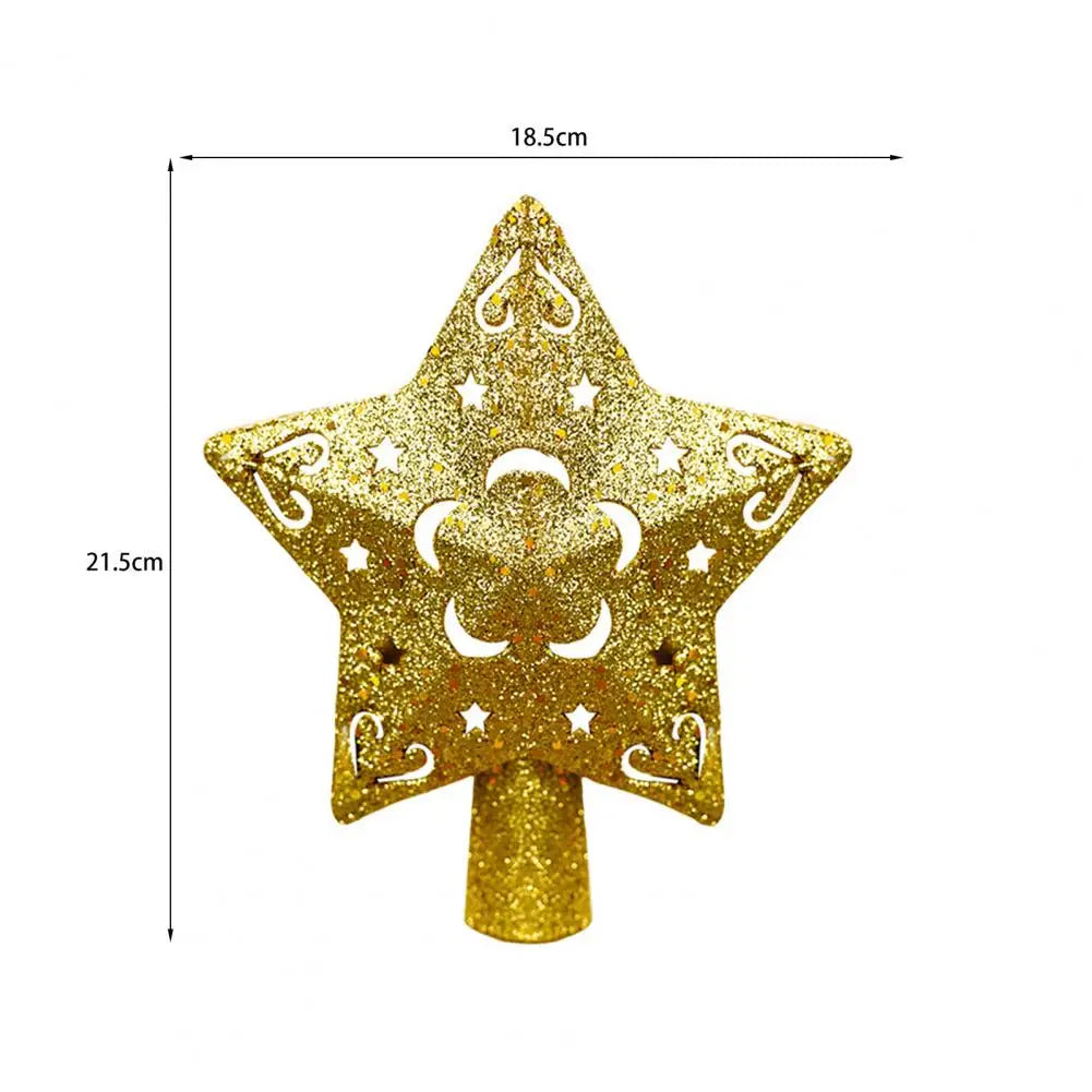 Christmas Tree Topper 3D Rotating Star Light With Pattern Projector Christmas Decoration Creative Christmas Decor