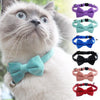 Suede Collar Bow Wear-resistant Lovely Comfortable Collar Collar Bell Velvet Dog Cat Small Adjustable Y5J7