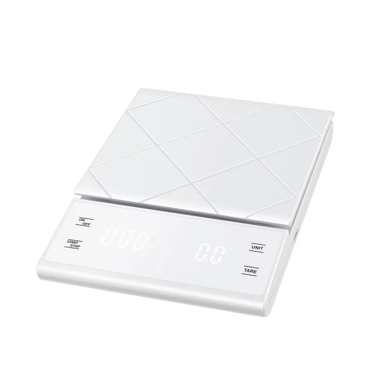 Coffee Scale, Timer Function, Digital Display, Maximum Weighing 5kg, Accuracy 0.1g Food Kitchen Scale Gram Weight Small Balance