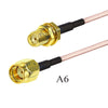 RG316 Cable SMA Male to RP SMA Male/Female Nut Bulkhead Extension Coax Jumper Pigtail WIFI Router Antenna RF Coaxial Cable