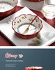 Retro Cherry For Home Delicate Complementary Food Steamed Egg Bowl Ceramic