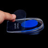 1pair Silicone Gel Insoles Men Women Transparent Half Heel Insole Pad Height Increase Shoes Pad Foot Cushion Shoe Accessories