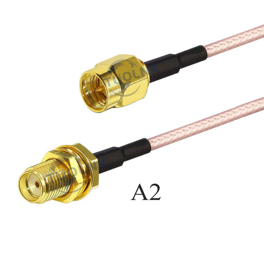 RG316 Cable SMA Male to RP SMA Male/Female Nut Bulkhead Extension Coax Jumper Pigtail WIFI Router Antenna RF Coaxial Cable