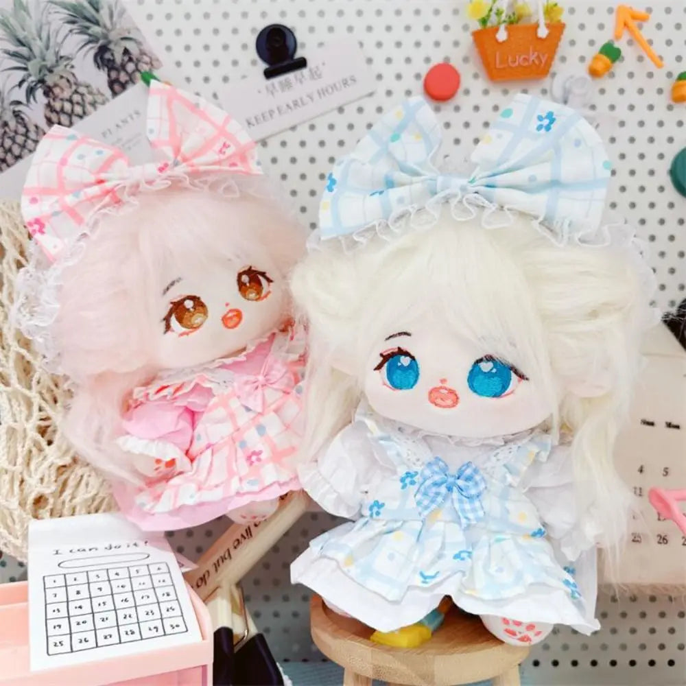 Cute Doll Lovely Clothes With Headband Accessories 2 Colors Flower Bud Skirt Accessories 10/20cm Cotton Doll/EXO Idol Dolls