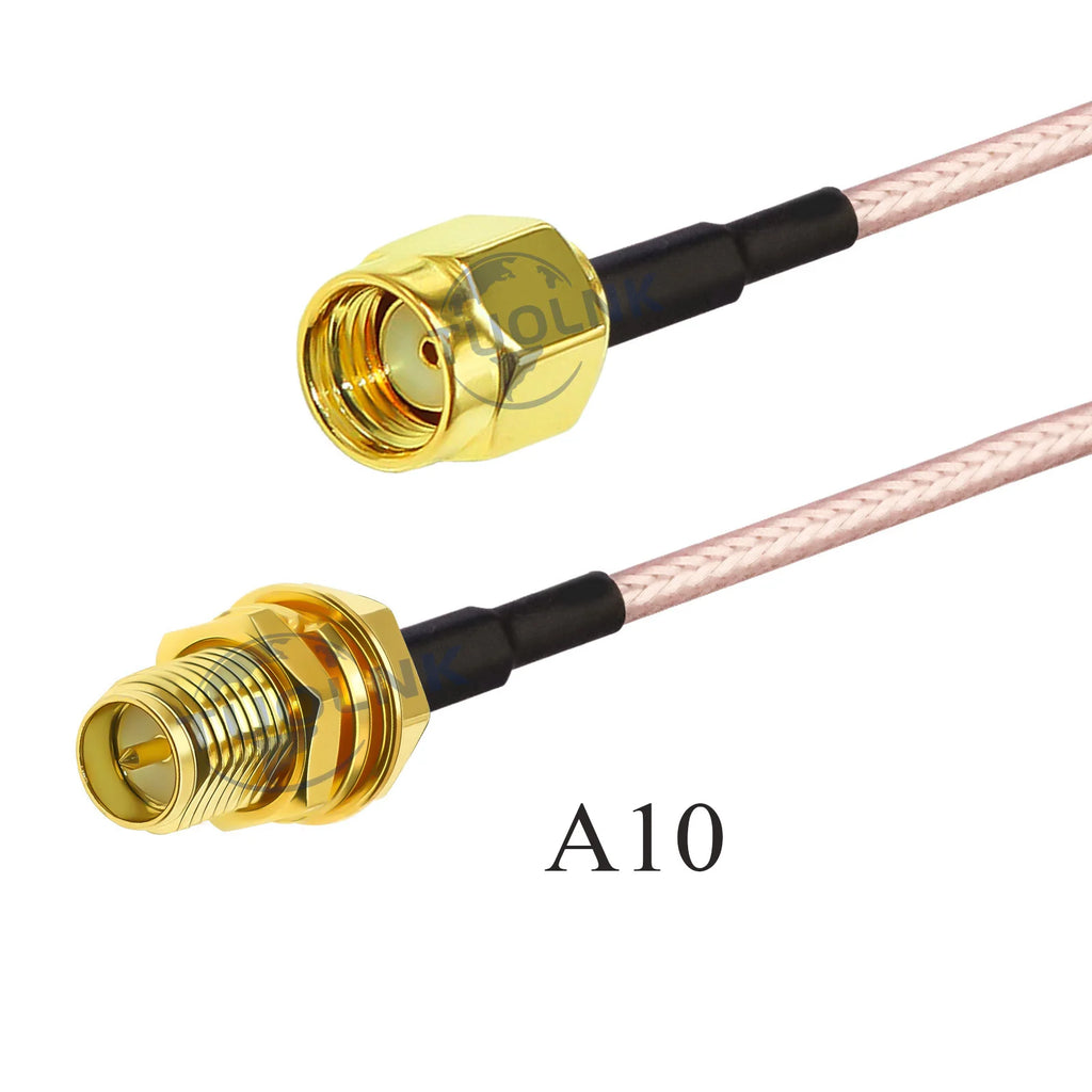 RG316 Cable SMA Male to RP SMA Male/Female Nut Bulkhead Extension Coax Jumper Pigtail WIFI Router Antenna RF Coaxial Cable