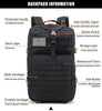 50L Man Tactical Backpacks Traveling Bags Outdoor 3P School Pack EDC Molle Pack For Trekking Hunting Bag camping equipment