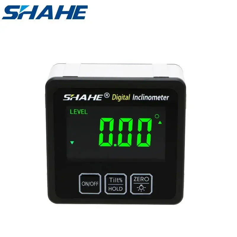 Shahe New High Precision Magnetic Digital Inclinometer Level Box Electronic Protractor With Backlight Angle Meter Tools